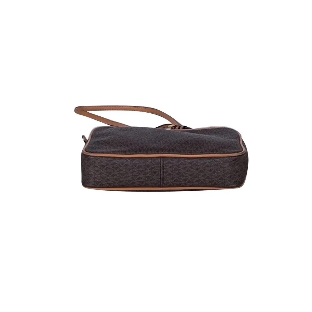 Michael Kors - Brown Monogram Print Crossbody Bag